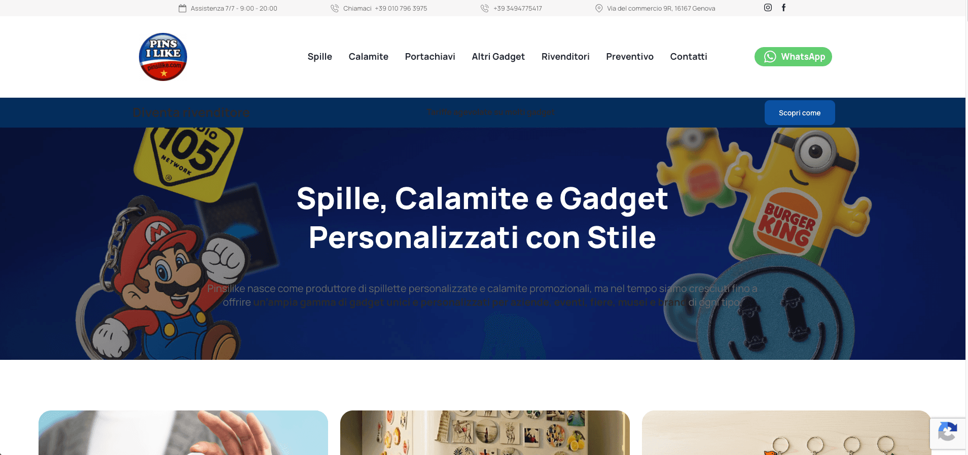 Pinsilike e-commerce homepage after WCAG remediation by Fix47 — improved color contrast, accessible form labels, keyboard-focus indicators, ARIA landmarks